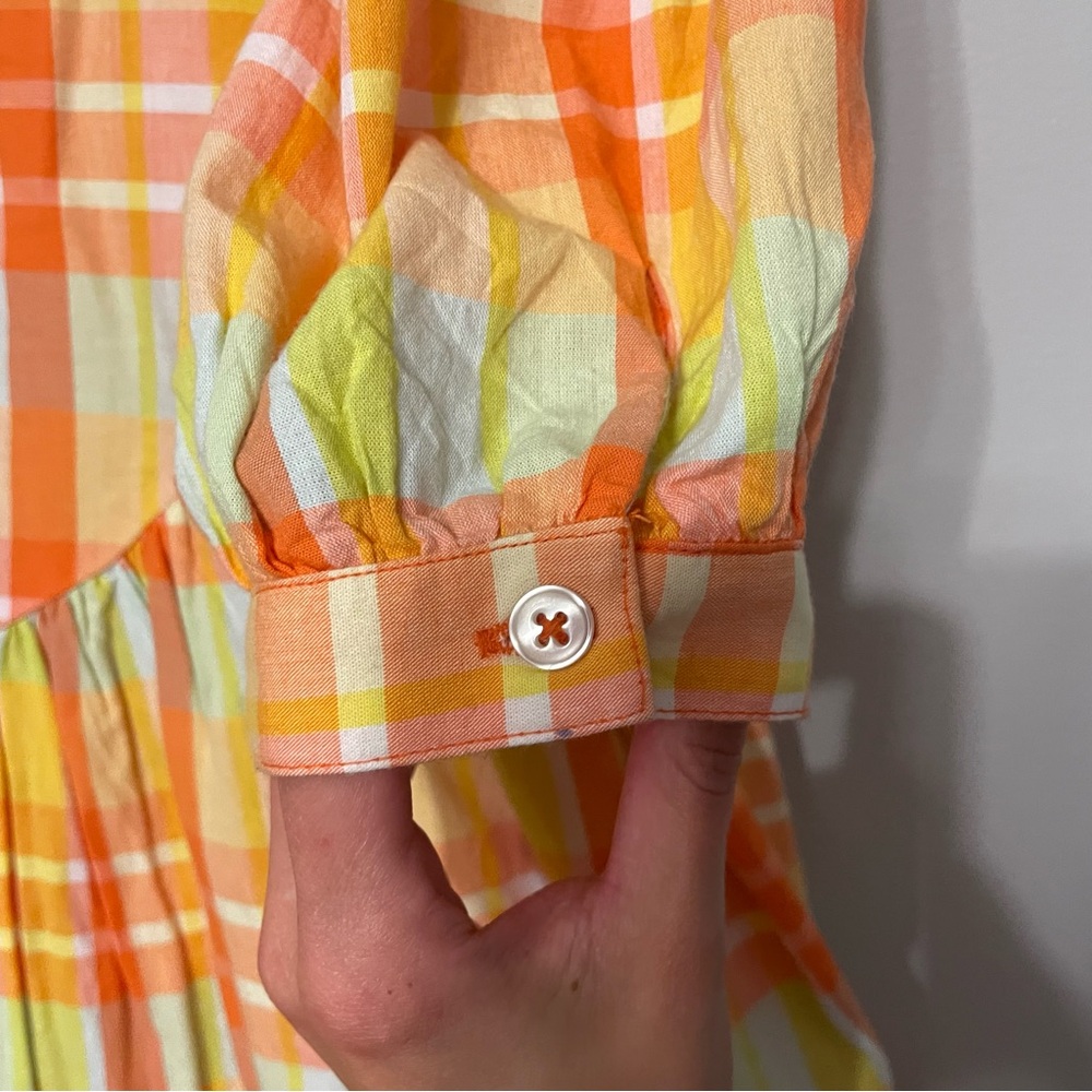 URBAN OUTFITTERS Plaid Asymmetrical Babydoll Carousel Dress - Picture 7 of 11